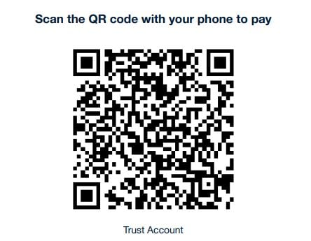 Scan The QR Code With Your Phone To Pay